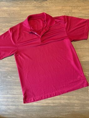 Pro Tour Men's Large Red Short-Sleeve Polo Shirt